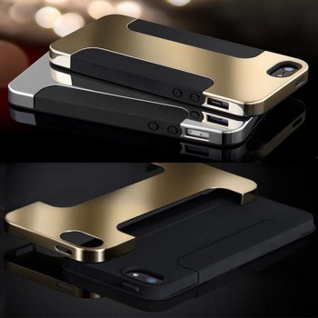 Capa Híbrida para iPhone Duas Peças em Metal e Silicone